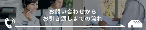 お問い合わせからお引き渡しまでの流れ